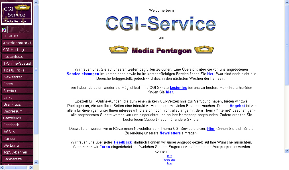 CGI-Service Screenshot